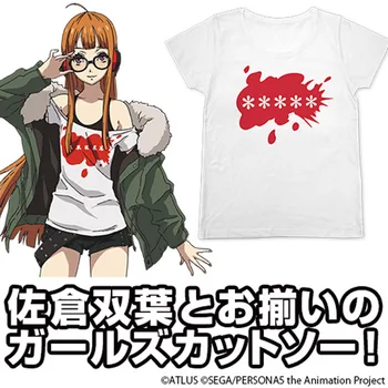 Spil Persona 5 T-Shirt P5 Futaba Sakura T-Shirt Søde Sjove Ryuji Sakamoto Anime COSplay Spil Kortærmet Bomulds Top Tee