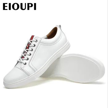 EIOUPI top kvalitet, nyt design ægte ægte læder herre mode business casual sko åndbar mænd sko lh1003