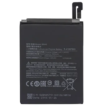 BN45 Mobiltelefon Batteri Til Xiaomi Mi Note 2 Redmi Note 5 Udskiftning af Batteri med Høj Kapacitet 3900mAh