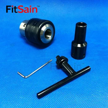 FitSain-B16 1.5-13 mm mini borepatron for motorakslen, 8mm/10mm/12mm/14mm Forbinde Stang el-Værktøj, Tilbehør boremaskinen