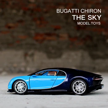 WELLY 1:24 Bugatti Chiron Bil, sportsvogn simulering legering bil model håndværk dekoration samling toy værktøjer gave