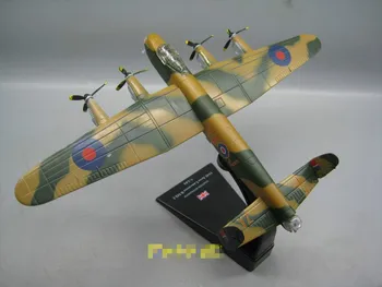 AMER Skala 1/144 Militære Model Legetøj 1945 Avro Lancaster B MKI Bombefly Trykstøbt Metal Fly Model Toy For Indsamling,Gift,Børn
