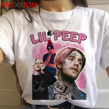 Lil Peep Harajuku Grafisk Unisex T-shirt Mænd Rip LIL. PEEP Cry Baby T-Shirt Sjove Animationsfilm Hip Hop t-shirt Top Streetwear t-Shirts Mandlige
