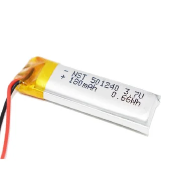 3,7 V 220mAh Lithium-Polymer-LiPo li-ion Genopladeligt Batteri 501240 For Mp3-MP4 MP5 GPS PSP bluetooth-hovedtelefon elektroniske del