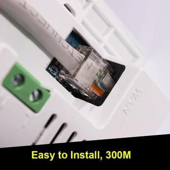 4 Farver 300M Væggen Indbyggede Trådløse WIFI-AP Router, PC Panel USB-Stikkontakt Oplader WiFi Smart Stik El-1000MA, 5V