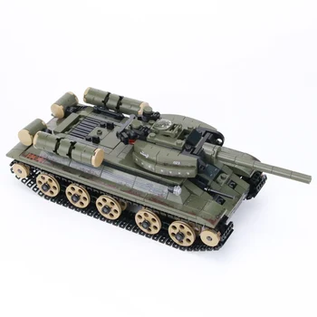 WW2 Militære Sovjetiske T-34 kampvognen byggesten Rusland Militære WW2 Tank hær Soldat Tal Våben pistol Mursten Legetøj For børn