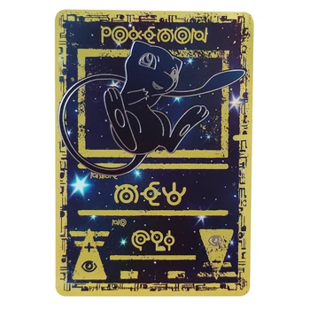 SPIL Pokemon-Kort Forgyldning Sølv Stempling Ukendt Totem Gamle Relikvier Mew Pikachu Flash Card Samling Gave Børn Pokemon Legetøj
