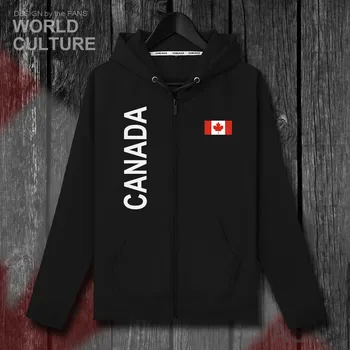 Canada Canadierne KAN CA herre sweatshirt trøjer vinter lynlås cardigan trøjer, frakker mænd jakker og nation tøj, træningsdragt