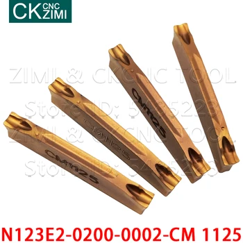 N123E2-0200-0002-CM 1125 N123E2 0200 0002 CM 1125 2 mm hårdmetal sporstikning indsætte skære drejning og CNC metal drejebænk for ikke-metal