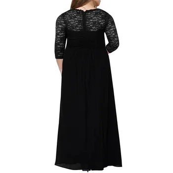 Stor størrelse 9XL kvinde lace dress 2020 Sommeren afslappet patchwork-lang chiffon kjoler fat MM plus size Fat MM kvinder tøj 9xl kjole