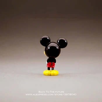 Disney Mickey Mouse 5.3 cm mini dukke Handling Figur Kropsholdning Animationsfilm Dekoration Samling Figur Toy model til børn, dreng gave