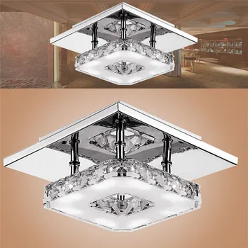SANYI Minimalistisk Krystal loftslampe LED Midtergangen Korridor Balkon Spisestue Belysning Fastholdelsesanordningen Varm Hvid/Hvid Lys