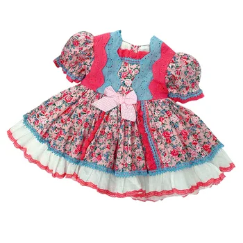 Baby Pige Efterår Forår langærmet Lilla Palace tyrkisk Vintage Princess Ball kjole Kjole til Pige Fødselsdag Chritmas