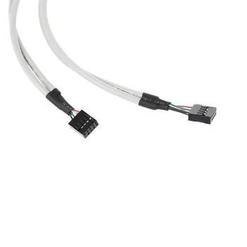 USB 2.0 4-Port bagpanel PCI-Beslag til Dual 9-Pin Bundkort Header Kabel EIG88