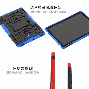 Taske til Samsung Galaxy Tab S4 10.5 SM-T830 T835 T837 Tablet Amor Sag Farve Korn TPU+PC Tunge Sag Hybrid Robust Gummi
