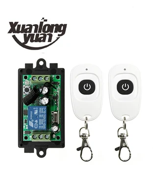 Xuanlongyuan DC12V 1 CH 1CH RF-Trådløs Fjernbetjening Switch System,Sender + Modtager Med En Knap/Garage Døre/ lampe