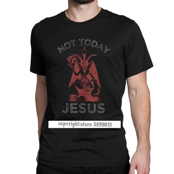 Mænd er Ikke i Dag Jesus Tee Shirt Satan Segl Af Baphomet T-Shirt i Bomuld Sjove Grafiske Død Trykt Toppe, T-Shirt Harajuku Hip Hop