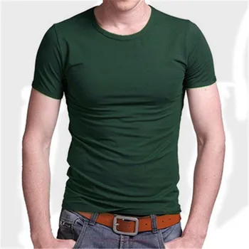 3484-Kampagner-Sommer Nye herre Rund Hals kortærmet T-Shirt