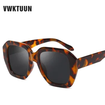 VWKTUUN Solbriller Kvinder Vintage solbriller Til Kvinder Geometriske Gradient Briller UV400 Store Retro Overdimensionerede Briller