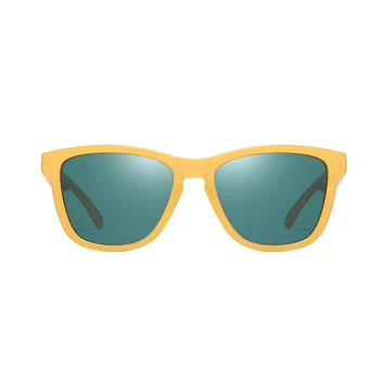 DOKLY Unisex Gul frame green lens Solbriller Spejl Oculos Sol Briller Gafas De Sol mode Solbriller, solbriller til Kvinder