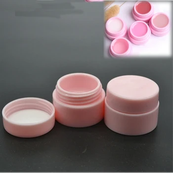 10stk/Masse 5g Plast kan Kosmetiske Tomme Krukke Pot Max Nail Art Gel Pulver Perle Storage Container Runde Pink Makeup-Værktøjer Bærbare
