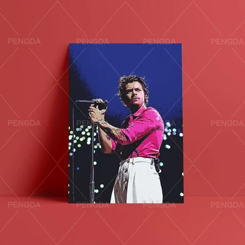Harry Styles Male Væggen HD Trykt Britisk Sanger, Skuespiller Plakat Modulære Canva Hjem Dekoration Billede Til stuen Kunst