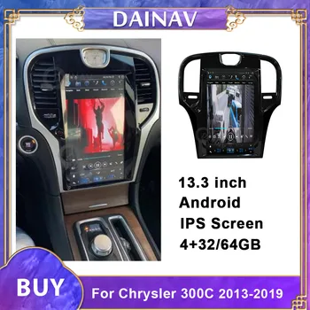 13,3 tommer Tesla style Bil DVD-GPS-Navigation For Chrysler 300C 2013-2019 bil Radio Multimedia-Afspiller, Auto Stereo