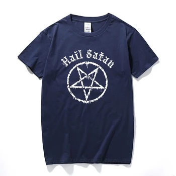 Hail Satan T-Shirt Pentagram rock, goth, der ikke er helligt sataniske punk, emo alternativ Gave Top Fashion streetwear t-shirt til mænd