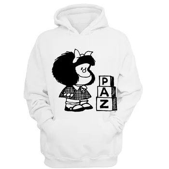 Quino PAZ Mafalda sweatshirt hættetrøje til kvinder femme cospaly kostume hoodie kvinders hættetrøjer og sweatshirts top kpop tøj V2810