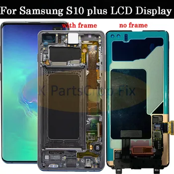 AMOLED-For Samsung Galaxy S10 2019 SM-G9730 G973F LCD-Skærm Touch screen Digitizer Udskiftning Til SAMSUNG S10 Plus G9750 LCD -