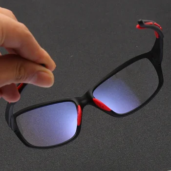 Nye Anti Blå Lys Briller Ramme Mænd Kvinder Retro Oval Sort Klar Linse Briller Blå Lys Blokering Gaming Briller Oculos