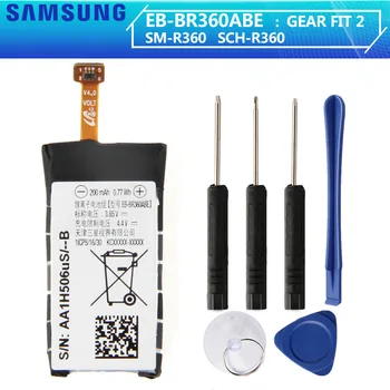 SAMSUNG Originale Batteri EB-BR360ABE For Samsung Gear Fit2 Fit 2 R360 SM-R360 SCH-R360 200mAh Udskiftning af Batteri