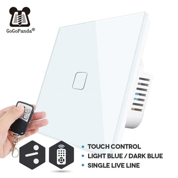 EU ' s 2-Vejs Fjernbetjening RF væglampe Controler Smart Home Automation Touch Skifte Vandtætte og Brandsikre 1 G 2 3 Bande