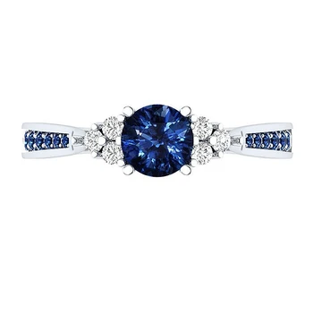 Bali Jelry 925 Sølv Ringe med Safir Zircon Sten, Smykker, Accessories til Kvinder, Bryllup, Engagement Ring Drop shipping
