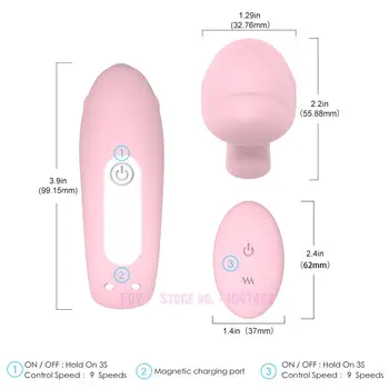 Trådløs Fjernbetjening G Spot Vibrator Klitoris Stimulator Vi Deler Dobbelt Dildo Vibratorer til Kvinder Vibe Sex Legetøj til Par.
