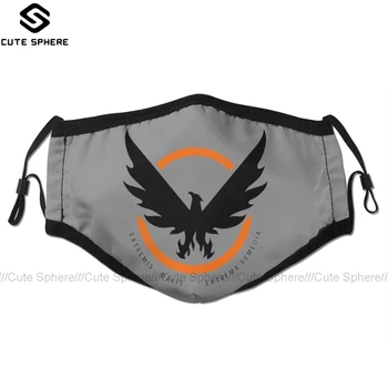 Tom Clancy S The Division Mouth Face Mask The Division 2 SHD Logo Facial Mask Funny Kawai with 2 Filters for Adult