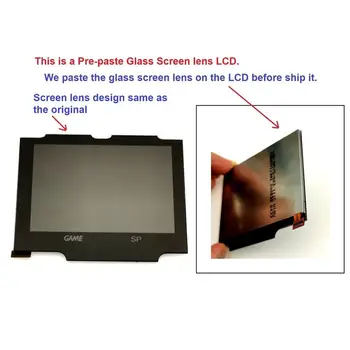 V2 IPS Skærm LCD-Rensesæt til GBA SP Baggrundslys LCD-Skærm, 5 Niveauer, Lysstyrke V2 Skærmen Til GBA SP-Konsol