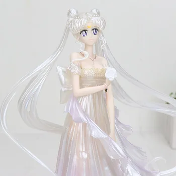25cm Sailor Moon Anime Figurer Pige PVC-Legetøj Tsukino Usagi Brudekjole Collectible Model Sailor Moon Handling Figur Juguetes