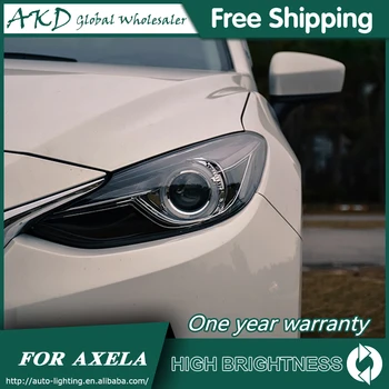Forlygter For Mazda 3 Axela-2016 DRL kørelys Lygte LED Bi-Xenon Pære i tågelygter Bil Tilbehør