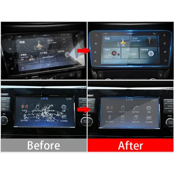 Hærdet Glas Bil GPS Navigation Skærm Beskyttende Film Mærkat For Nissan Qashqai J11 X-trail X studievej T32-2020 Tilbehør