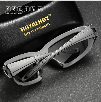 RoyalHot Mænd Kvinder Polariseret Oval Sport Ramme Solbriller Vintage solbriller Retro Briller Nuancer Oculos Mandlige SPT034