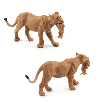 Vilde Afrikanske Løve Dyr Model Legetøj Pædagogiske Kognition Junglens Dyr Model, Legetøj Til Børn, Action Figurer, Børn, Dreng Gave