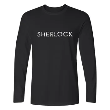 LUCKYFRIDAYF mode Sherlock print kvinder mænd t-shirts, casual unisex t-shirt langærmet t-shirt, sweatshirt toppe plus størrelse 4XL