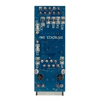 50STK/MASSE mini ENC28J60 LAN Ethernet-Netværk Bord Modul 25MHZ Crystal AVR 51 LPC 3.3 V+gratis forsendelse B82