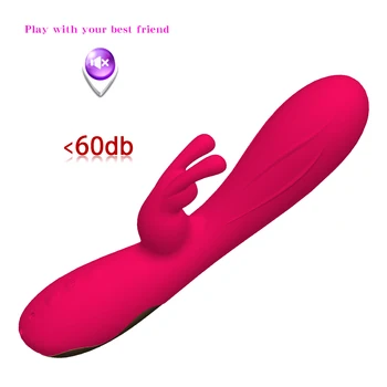 Rabbit Dildo Vibrator 12 tilstande G Spot Vagina, Klitoris toy Kvindelige Onani Realistisk Dildo Vibrator Sex Legetøj til kvinde, Voksen
