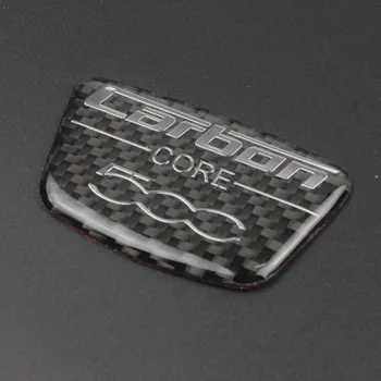 1stk Bil 3D carbon fibre Klistermærker Fender Kuffert Logo Badge Mærkat Dekoration Passer til fiat 500 500x Mitsubishi ASX Tilbehør