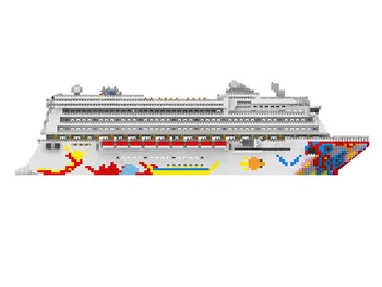 Udfordring ZRK 7800 Mini Blokke Stor størrelse krydstogtskib Model Bygning krydstogtskib Liner Samling Legetøj til Børn Diamond Princess