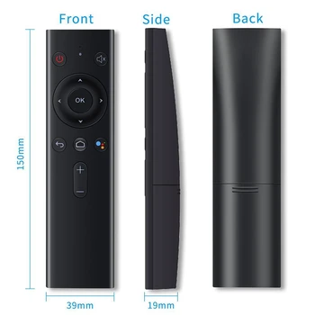 Trådløs Bluetooth-Stemme Fjernbetjening Luft Musen til Smart TV Android-Box