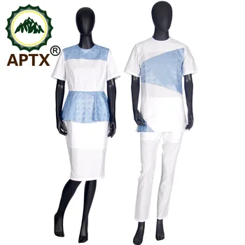 APTX par, der passer jacquard stof Mænds top&bukser passer til + kvinder kjole par tøj TS20C010