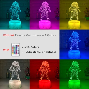 Nye 3d-Illusion Lampe Nightlight for Kids Soveværelse Indretning Farverige Batteri Drevet Led Nat Lys Animationsfilm Gaver Fabrikken Dropshipping